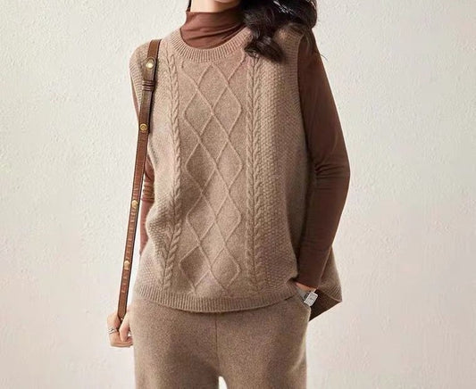Sweater, 100% Cashmere, Sleeveless