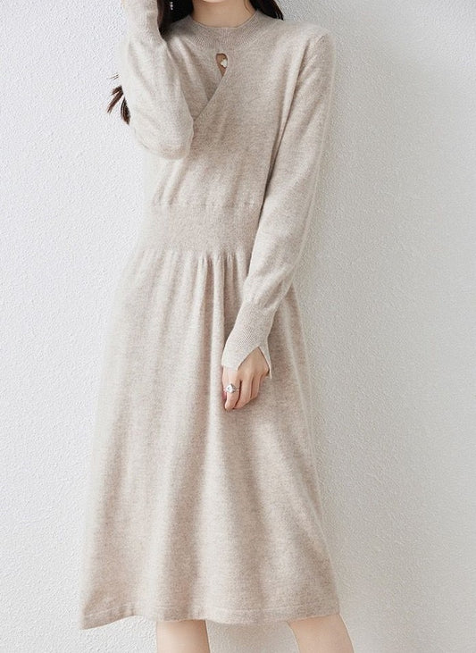 Sweater/Dress, 100% Cashmere, Long Sleeved